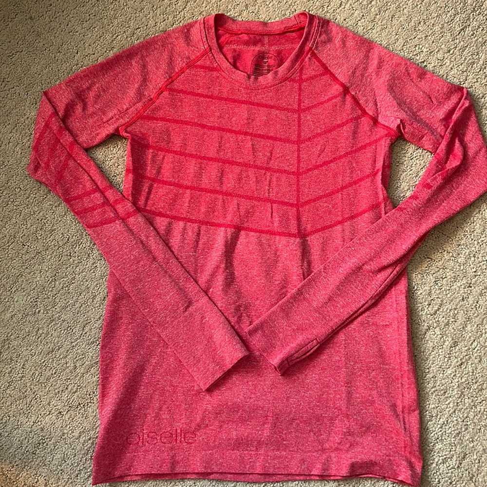 Oiselle Pink Long Sleeve Size S